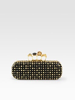 Alexander McQueen - Studded Long Knuckle Box Clutch