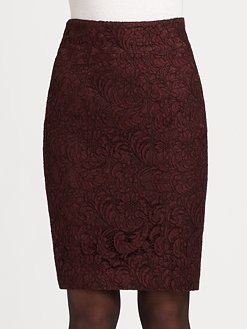 Burberry London - Lace Pencil Skirt
