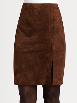Ralph Lauren Black Label - Suede Skirt